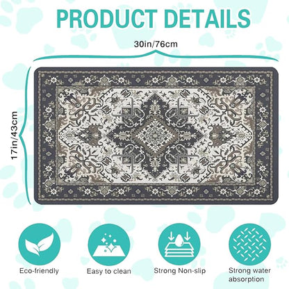 Pet Feeding Mat for Floors Waterproof Dog Mat for Food and Water Absorbent - Image 5