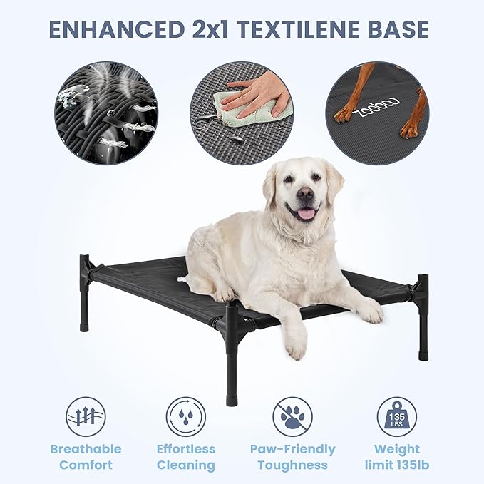Zooba 36" Large Dog House for Large Dog Indoor or Outside, Weatherproof 600D - Image 8