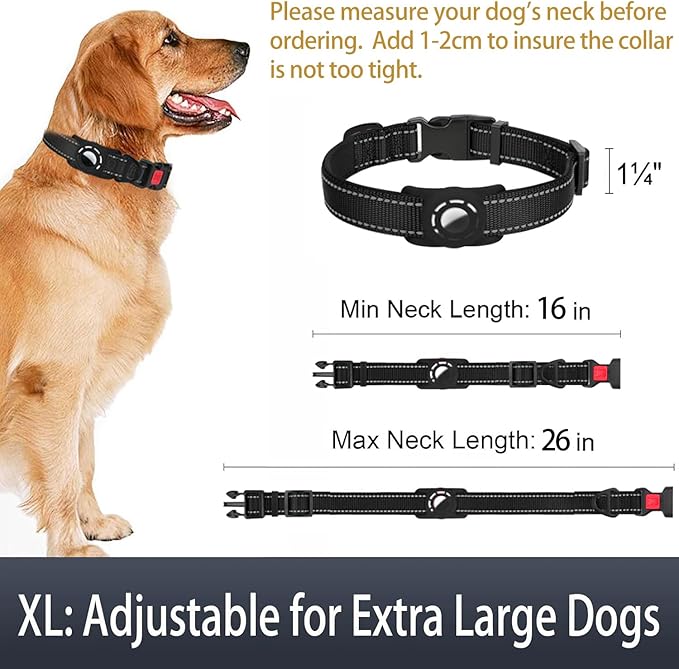 AirTag Dog Collar with AirTag Holder Compatible - Image 6