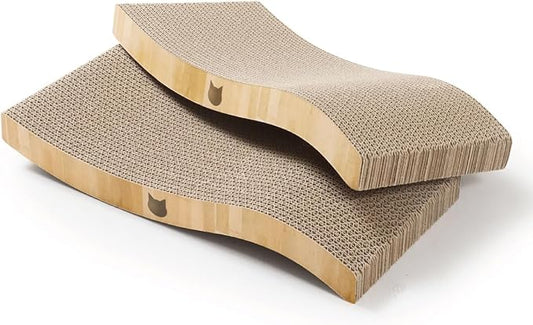 Reversible Wave Cat Scratcher for Indoor Cats by %E7%8C%AB%E5%A3%B1