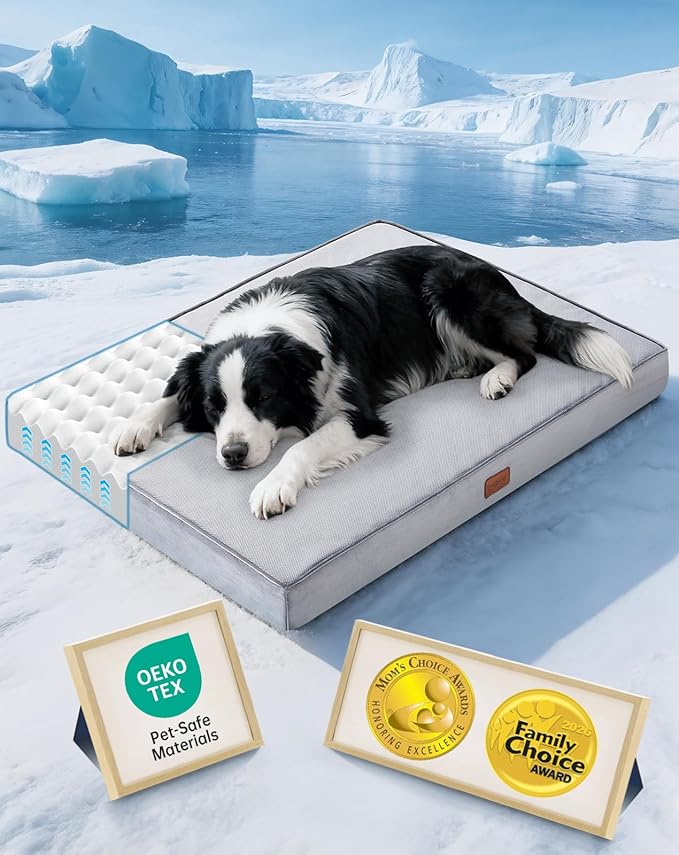 OhGeni Orthopedic Cooling Dog Bed by OhGeni