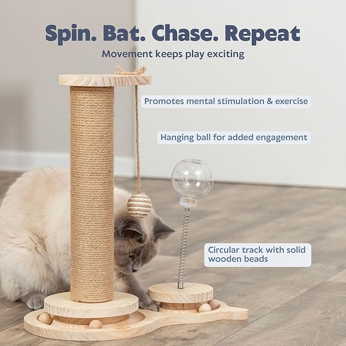 Trixie Oliver 18" Interactive Cat Scratching Post - Image 6