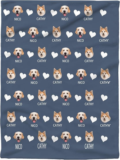 Custom Blanket with Dog Name Personalized Funny Throw Blankets Soft Warm Fleece - Image 7