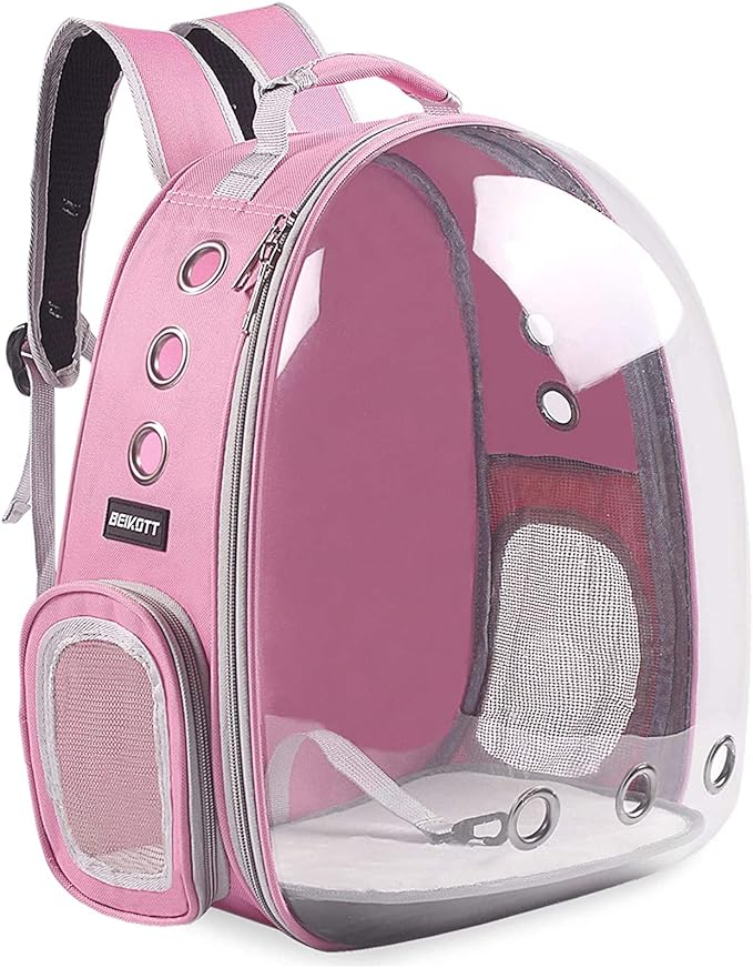 Cat Backpack Carrier, Pet Backpack, Breathable Cat Dog Space Capsule Backpack by BEIKOTT