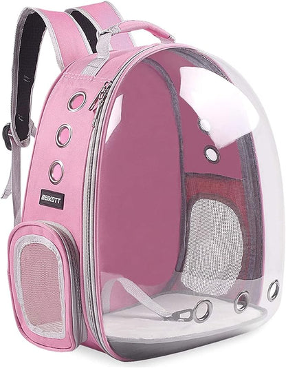 Cat Backpack Carrier, Pet Backpack, Breathable Cat Dog Space Capsule Backpack by BEIKOTT
