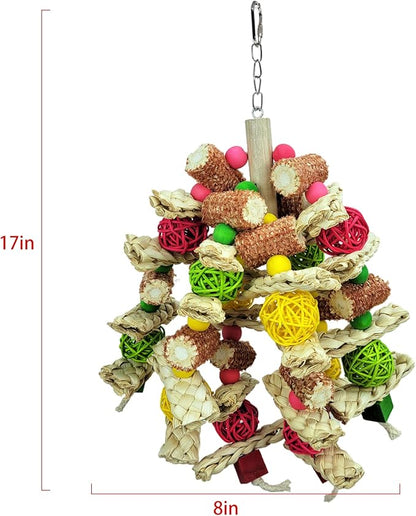 Cokliomc Parrot Toys, Natural Corncob Bird Chew Toys - Image 5