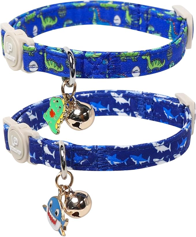 Cat Collar, Pretty Ocean Kitten Collars by UPURARAPUP