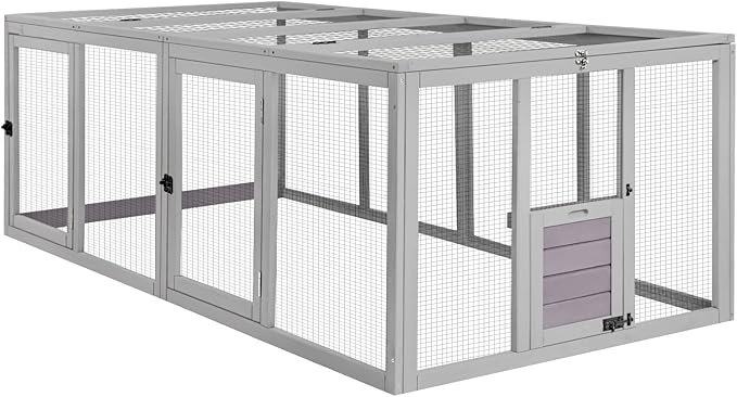 Aivituvin Chicken Coop Run Extension Rabbit Enclosure Outdoor Duck Playpen by Aivituvin