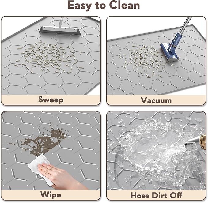 Garoopion Cat Mat for Litter Box, Large 34.05×22.5 inch Cat Litter Mat - Image 5