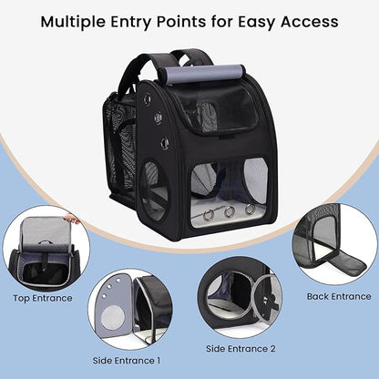 Cat Carrier Backpack, Expandable Pet Carrier Backpack - Image 4