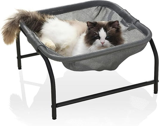 JUNSPOW Cat Bed Cat Hammock Dog Bed Pet Square Hammock Bed Free-Standing Kitty by JUNSPOW