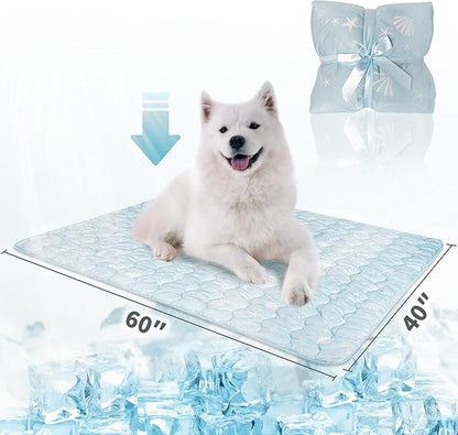 NWK Dog Cooling Blanket, Q-Max>0.345, Ice Silk Cool to Touch Material, - Image 5