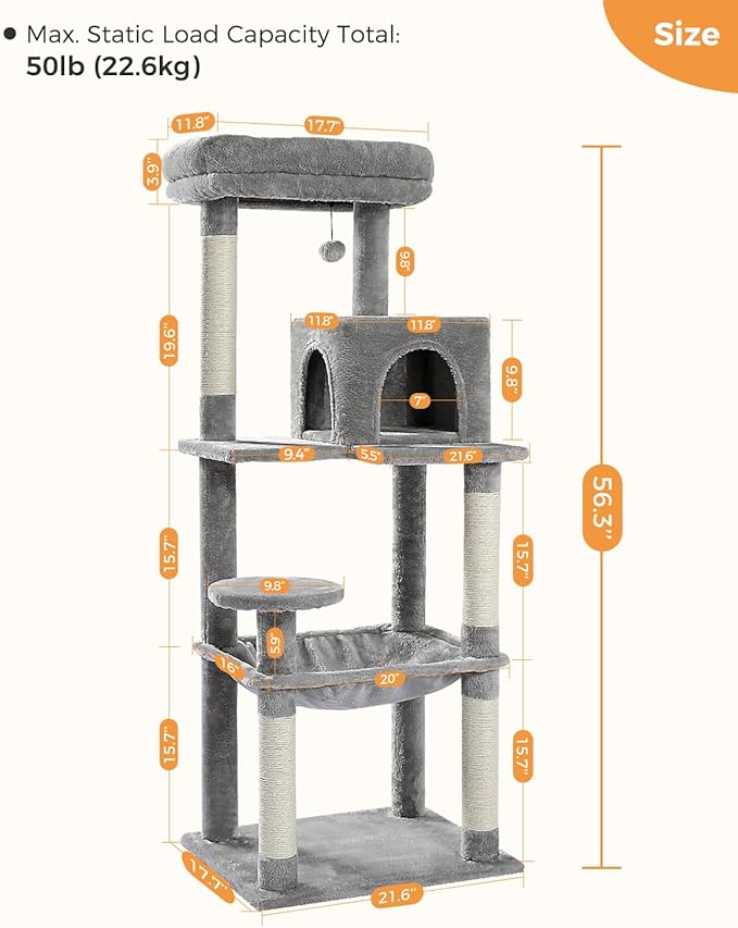 MUTTROS Cat Tree for Large Cats Adult - Image 7