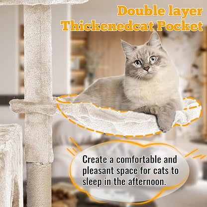 FDW 37.8 inch Cat Tree Cat Tower - Image 3
