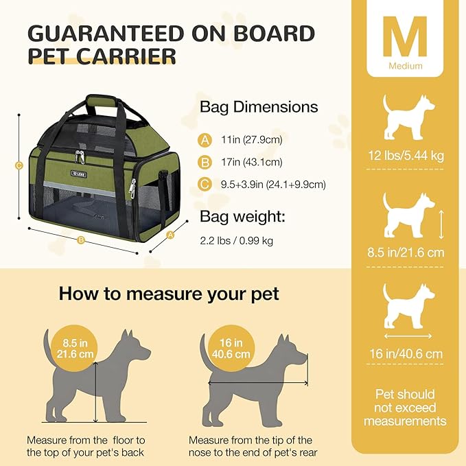 Lekereise Top-Expandable Pet Carrier 17x11x9.5 Inch Alaska Hawaiian Airline - Image 3
