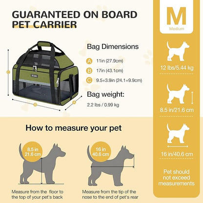 Lekereise Top-Expandable Pet Carrier 17x11x9.5 Inch Alaska Hawaiian Airline - Image 3