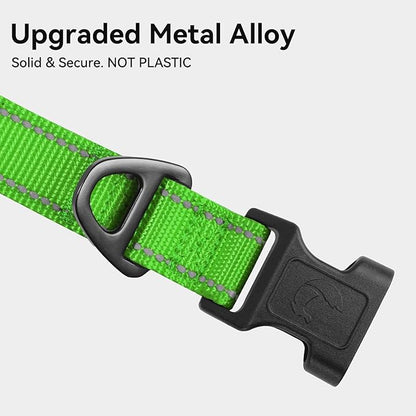 Joytale Reflective Dog Collar, Soft Neoprene Padded, Metal D-Ring, Nylon Pet - Image 3