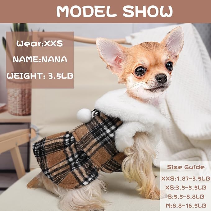 Sebaoyu Plaid Dog Sweater Dress - Image 3