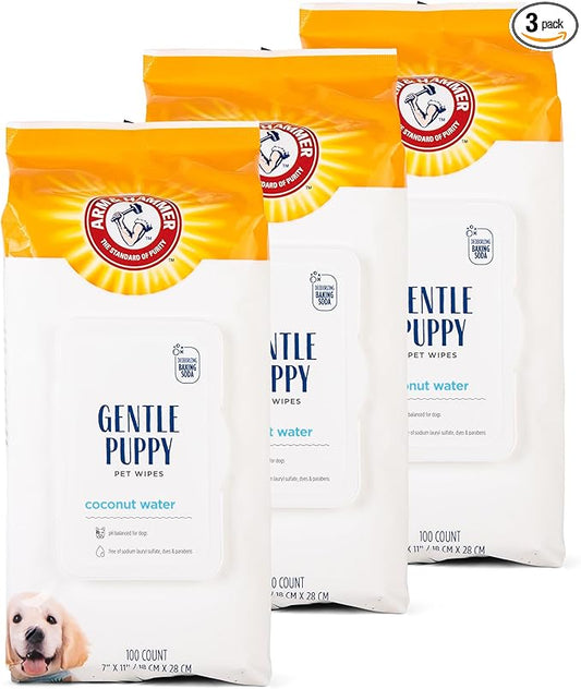 Arm & Hammer Dog Grooming Wipes, Deodorizing Dog Cleaning Wipes by ArmHammer