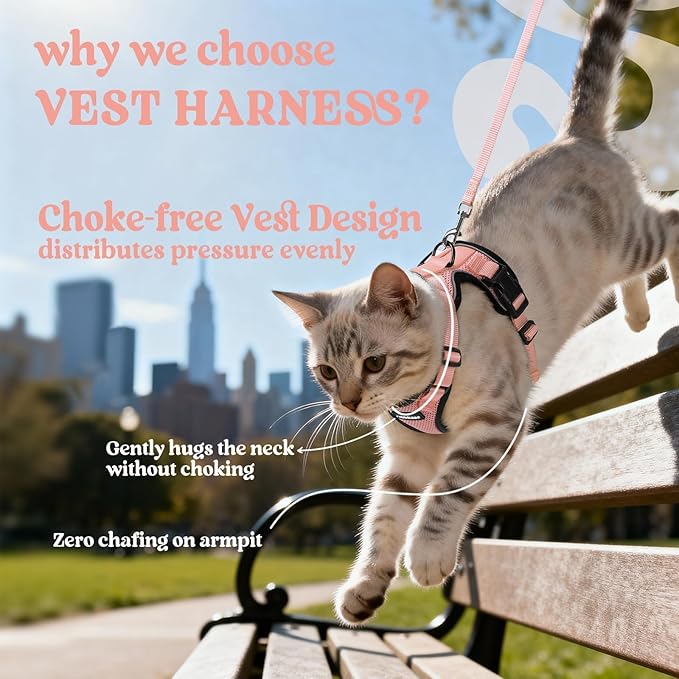rabbitgoo Cat Harness and Leash Set, Escape Proof Vest Harness - Image 3