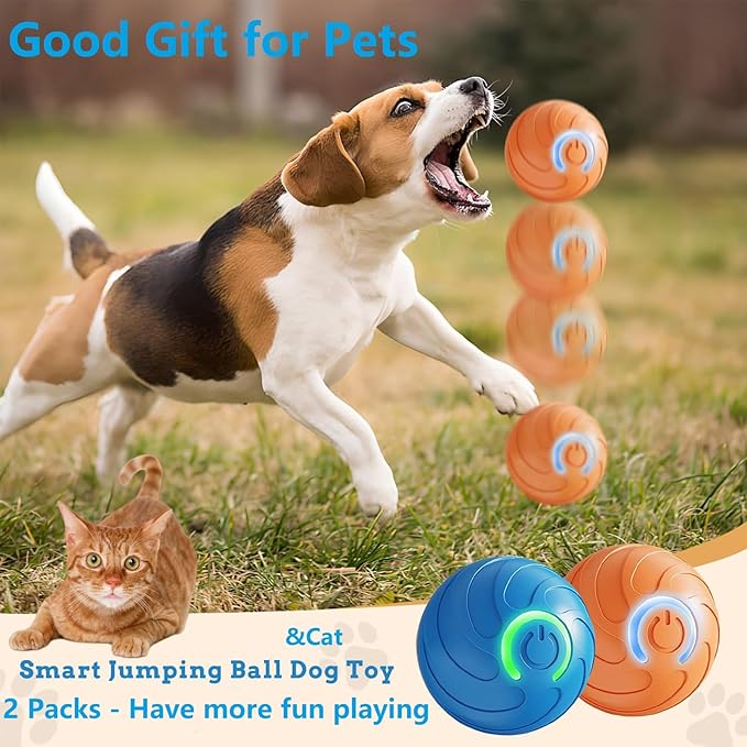 Smart jumping ball for dogs & Cats Duraspin Dog Bouncing Ball Random Path - Image 3
