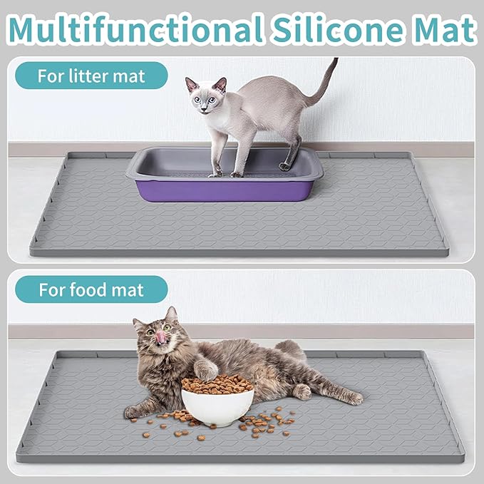 Cat Litter Mat, Silicone Cat Litter Box Mat - Image 8