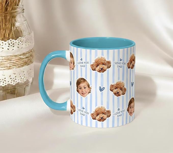 Best Dad Ever Custom Photo Mug - Image 2