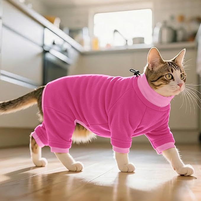 PUMYPOREITY Cat Anti-Licking Sweater – Reduce Over-Grooming & Fur Shedding - Image 6
