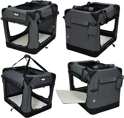 EliteField 4-Door Folding Soft Dog Crate - Image 4