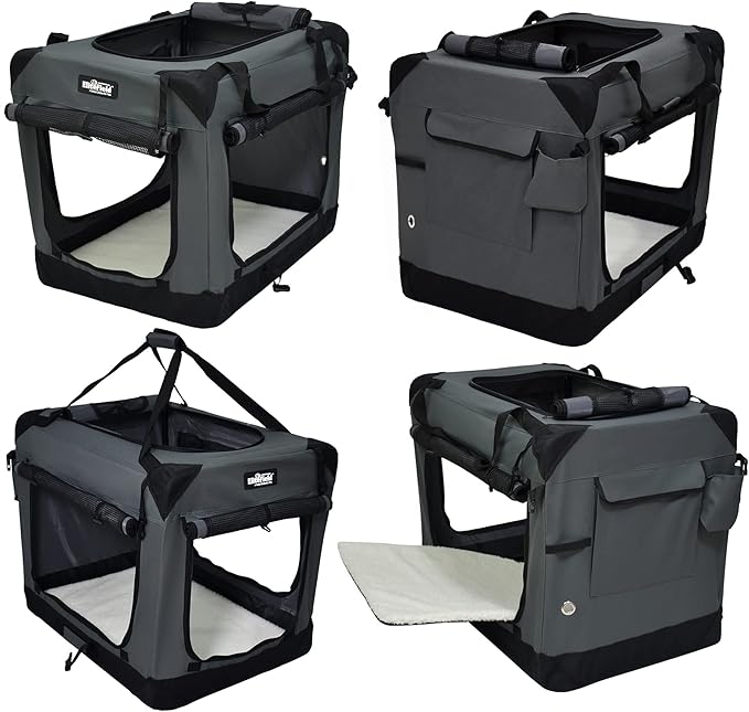 EliteField 4-Door Folding Soft Dog Crate - Image 4