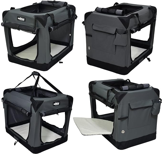 EliteField 4-Door Folding Soft Dog Crate - Image 4