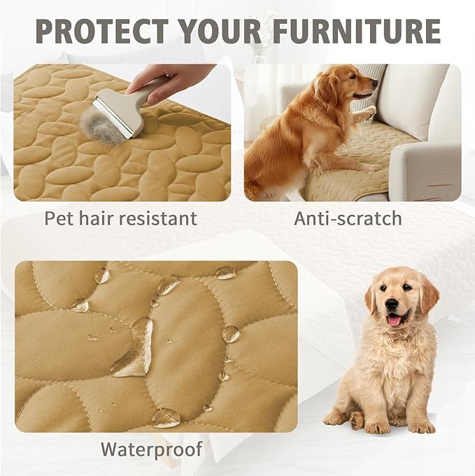 Ameritex Waterproof Pet Bed Cover Anti-Slip Dog Bed Blanket - Image 2