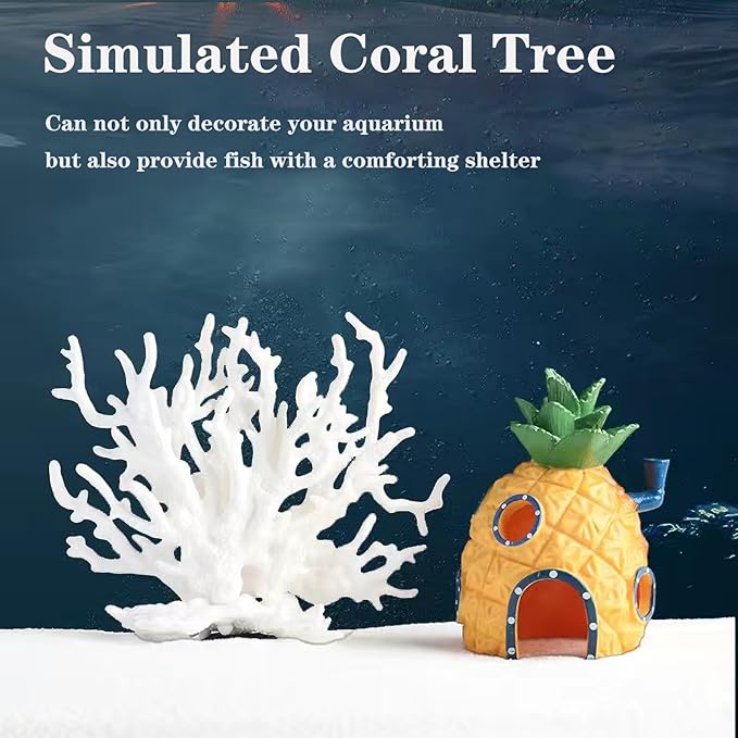 Besimple Artificial Aquarium Coral Ornament Plastic Fish Tank Plants Decoration - Image 5