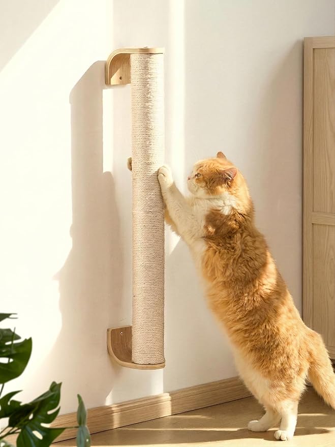 FUKUMARU Cat Wall Scratcher, Sturdy Sisal Climbing Tree by FUKUMARU