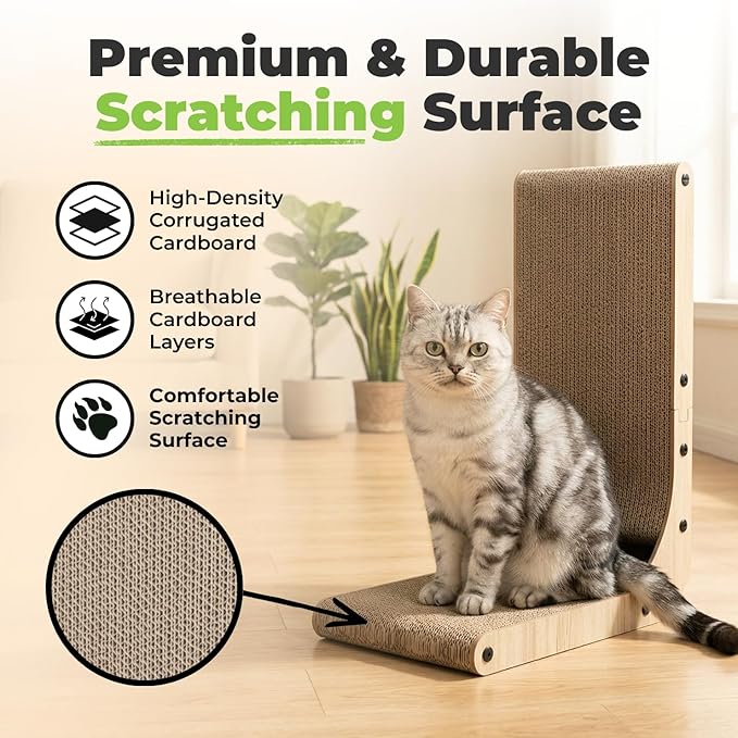Best Pet Supplies Catify Cat Scratcher, Fun Interactive Scratchers, Claw Safe - Image 3