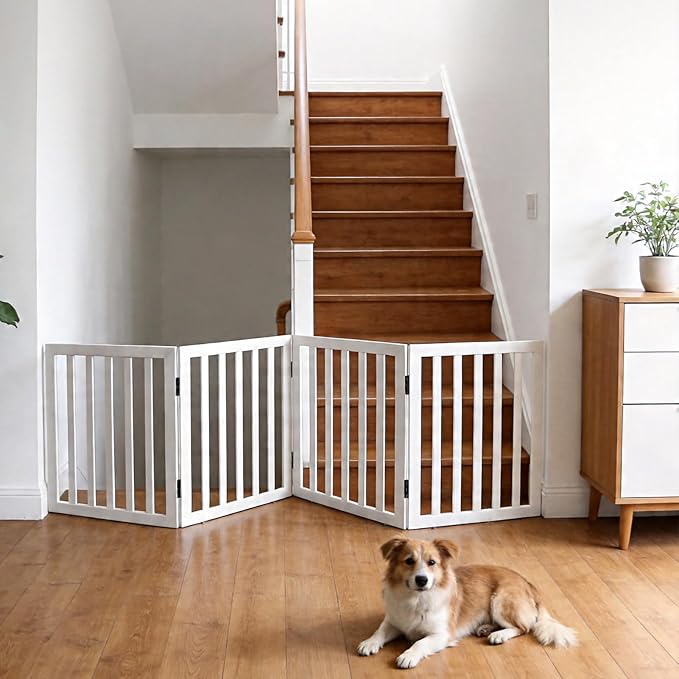 Dog Gate Indoor, Freestanding Dog Fence - Image 2