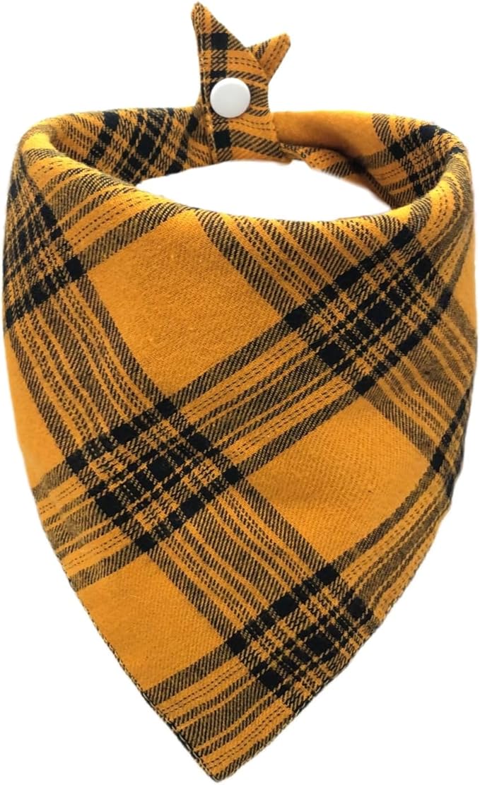 Classic Plaid Pattern Dog Bandana by Unknown