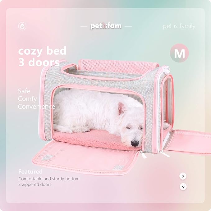 Soft Cute Travel Pet Carrier Bag - Image 3