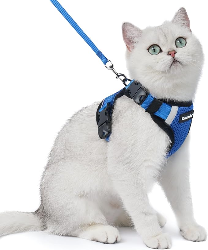 Dooradar Cat Harness and Leash Set, Escape Proof Soft by Dooradar