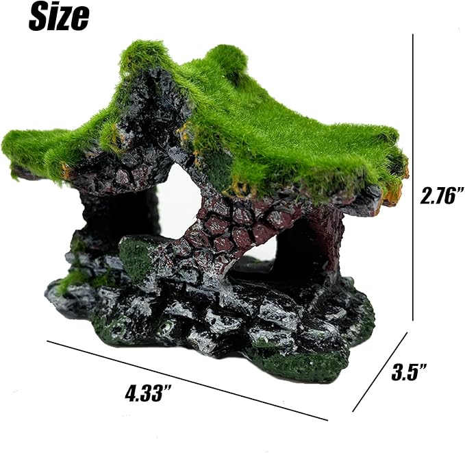 Tfwadmx Aquarium Decoration House Resin Hollow Betta Hideout House Fish Hide - Image 5