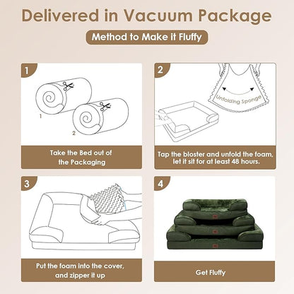 EHEYCIGA Orthopedic Dog Bed for Medium Dogs, Waterproof Memory Foam Medium Dog - Image 7