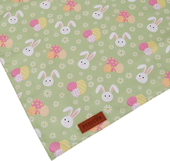 PTDECOR Easter Dog Bandana, Rabbit Floewr Dog Scarf, Premium Durable Fabric - Image 6
