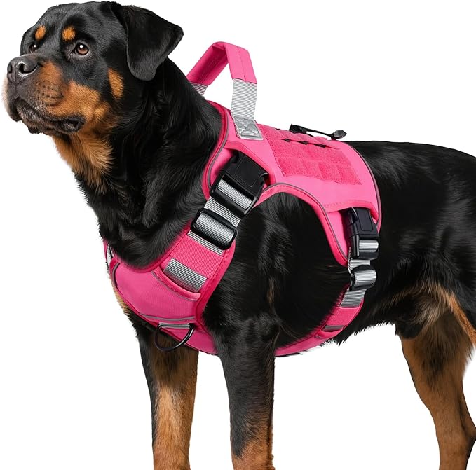 WINGOIN Pink Tactical Dog Harness by WINGOIN