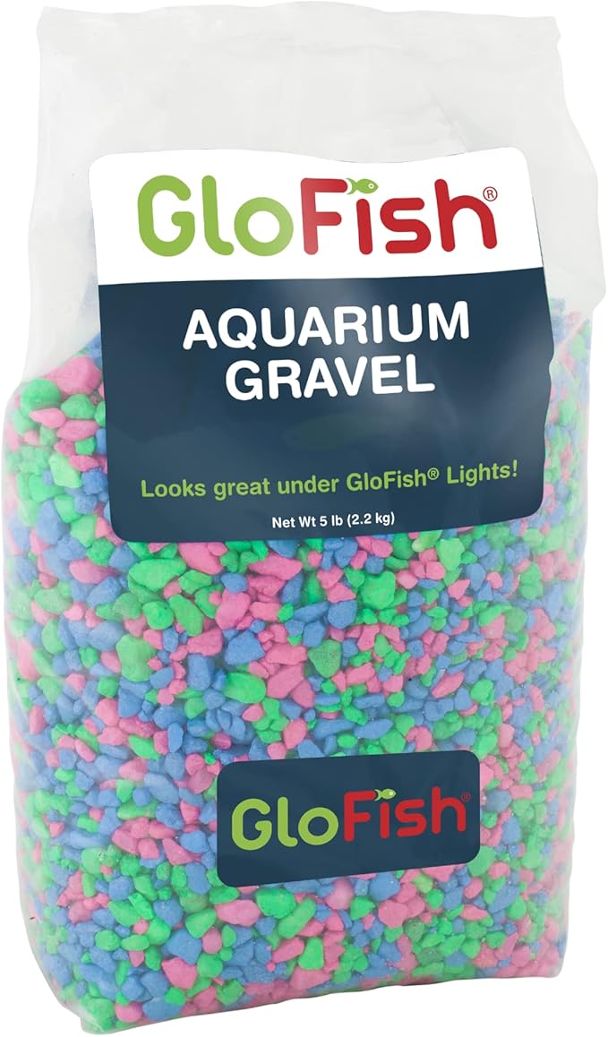 GloFish Aquarium Gravel, Complements GloFish Tanks, 5 Pounds by GloFish