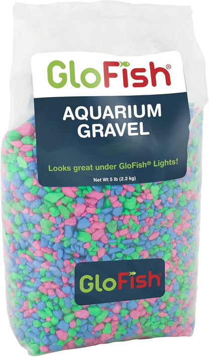 GloFish Aquarium Gravel, Complements GloFish Tanks, 5 Pounds by GloFish