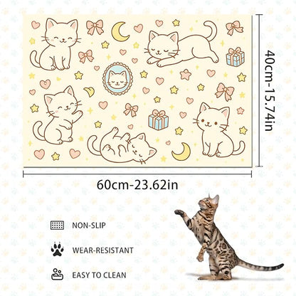 HOMETITUTE Cute Sweet Cat Food Mat - Image 4