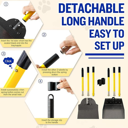 Dog Pooper Scooper, Tray and Spade Set Poop Scooper - Image 6
