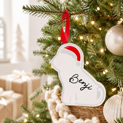 Kate & Milo Ceramic Dog Ornament, Holiday Pet Christmas Tree Ornament, - Image 6