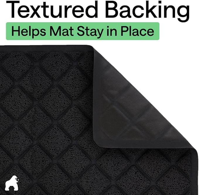 GORILLA GRIP Cat Litter Box Mat, Cushioned Coil Mesh Litter Trapping Mats - Image 4