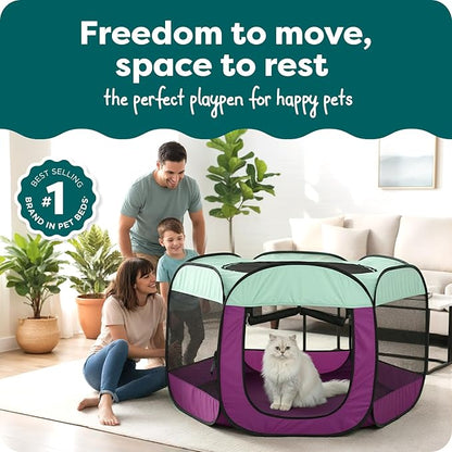 FurHaven Soft-Sided Dog & Cat Playpen, Portable Foldable Indoor & Outdoor Pet - Image 2